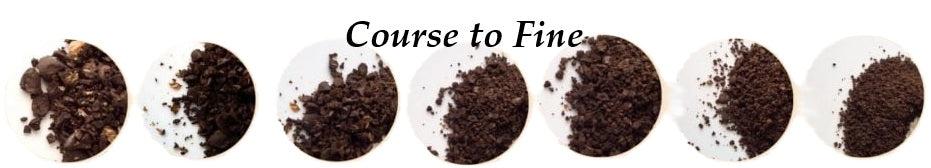 coffee grind consistency from coarse to fine for perfect brewing