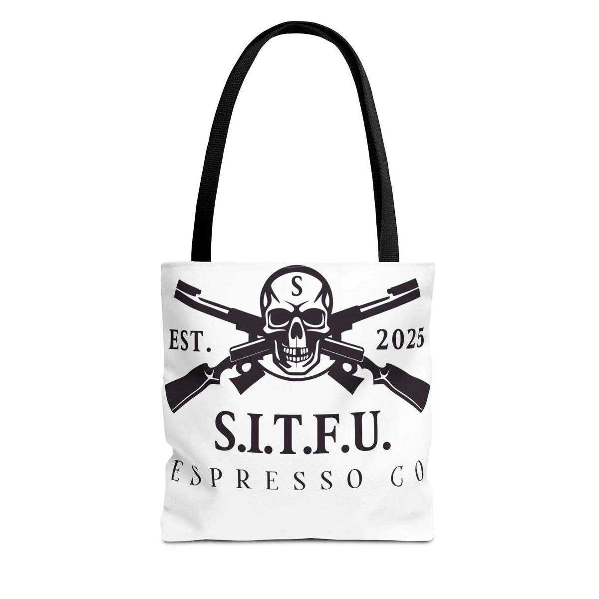 S.I.T.F.U. Espresso Graphic Tote Bag Bags 19