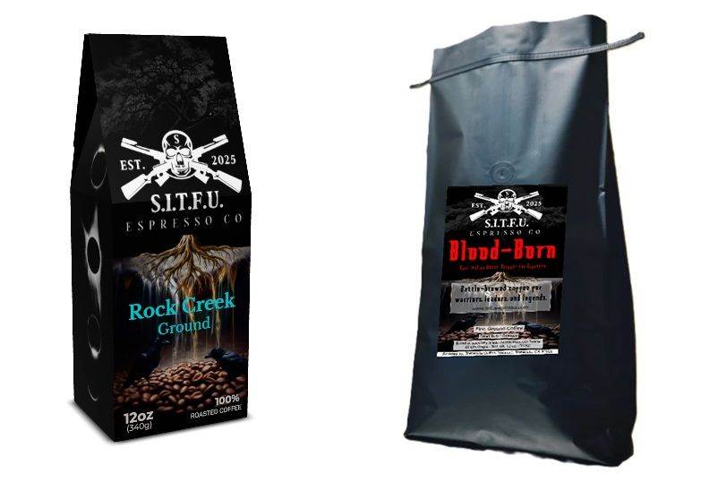Sitfu Espresso Co. coffee bags with fresh, bold roasted coffee for coffee lovers
