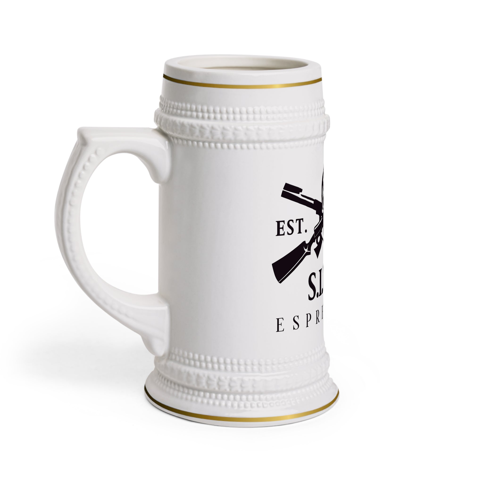 Stein Mug - S I T F U Espresso Edgy Skull Design Mug - S.I.T.F.U. Espresso Co