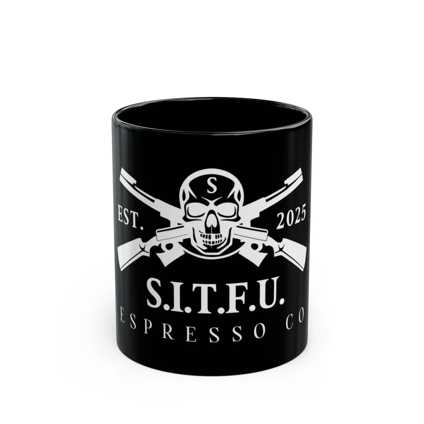 S.I.T.F.U. Espresso Mug - Black Coffee Cup, 11oz, 15oz Mug 11
