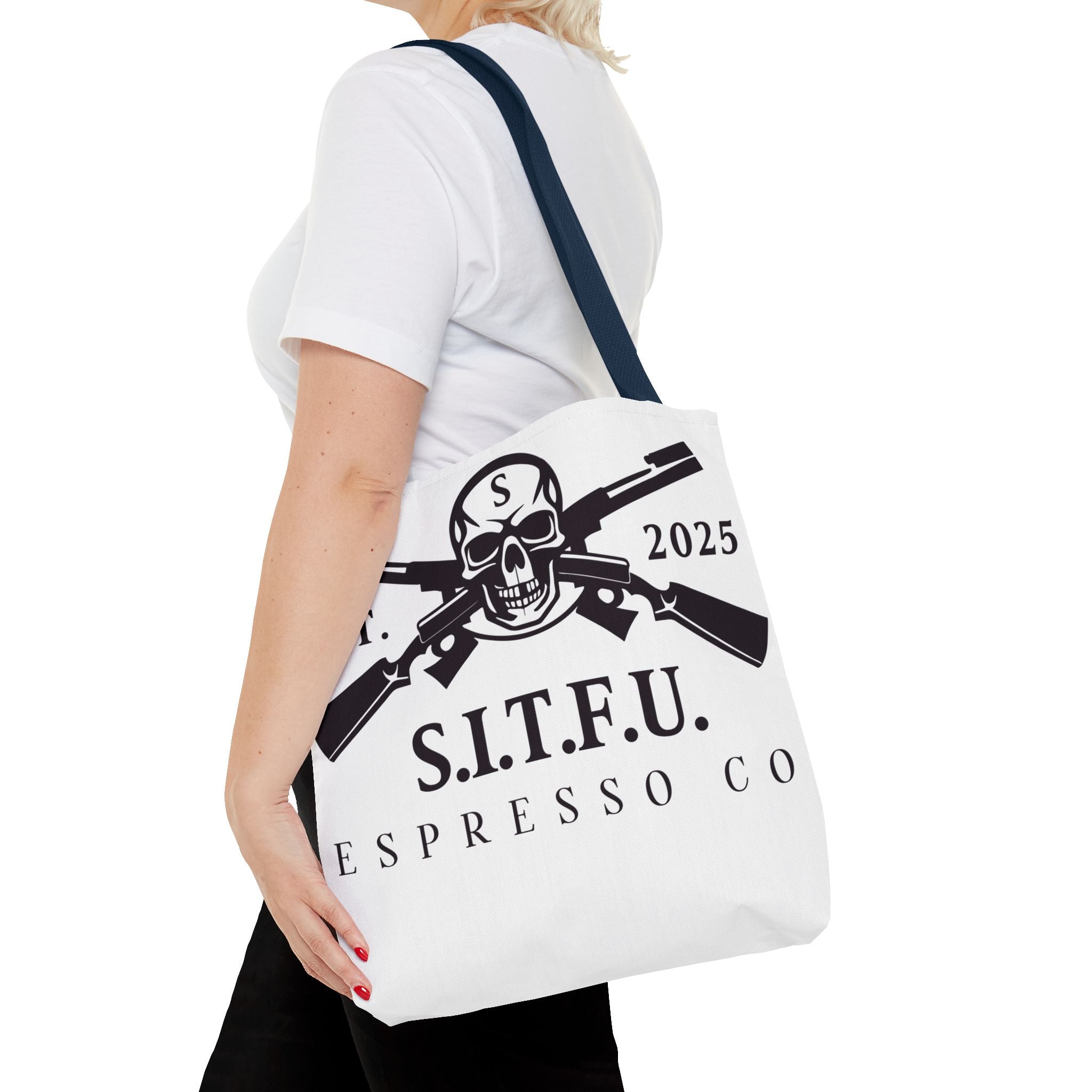 S.I.T.F.U. Espresso Graphic Tote Bag
