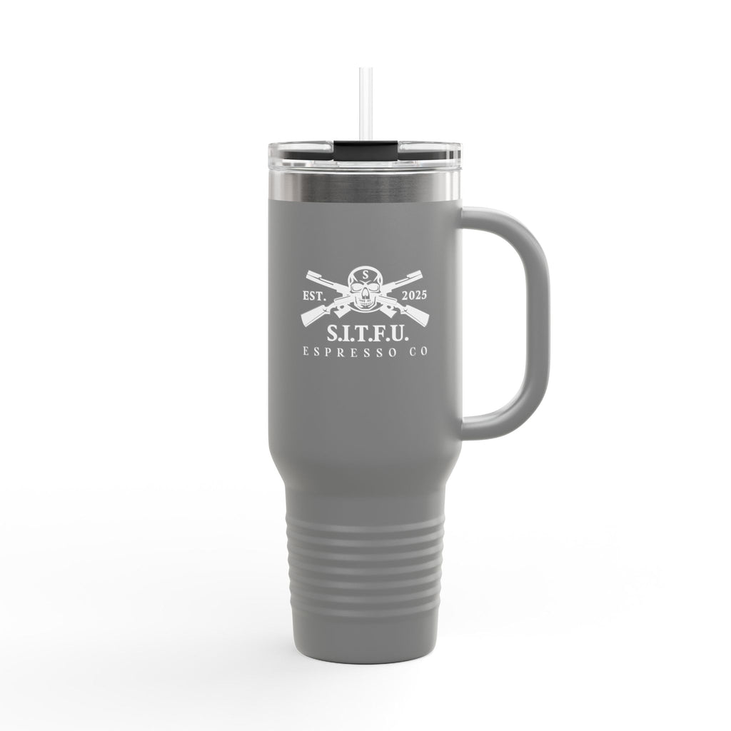 S.I.T.F.U. Red Insulated Travel Mug | 40oz - S.I.T.F.U. Espresso Co