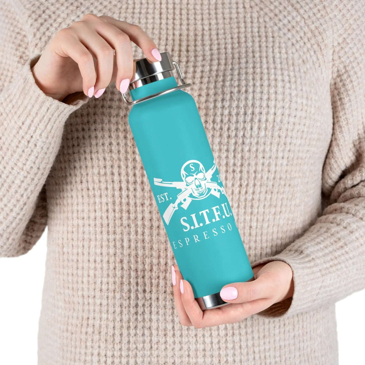 S.I.T.F.U. Copper Insulated Stainless Steel Hot Thermos Mug 42