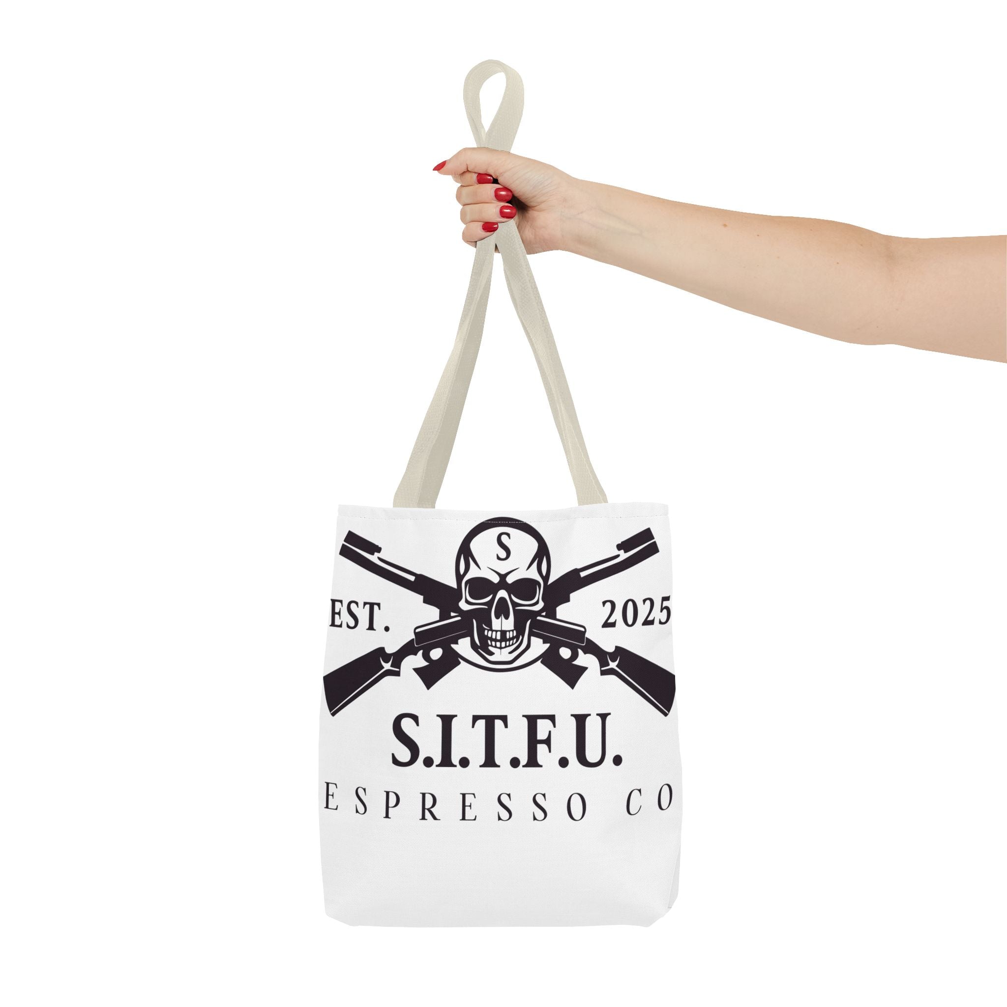 S.I.T.F.U. Espresso Graphic Tote Bag