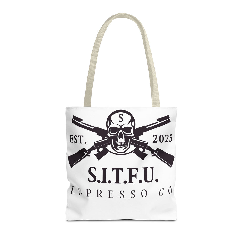 S.I.T.F.U. Espresso Graphic Tote Bag - S.I.T.F.U. Espresso Co