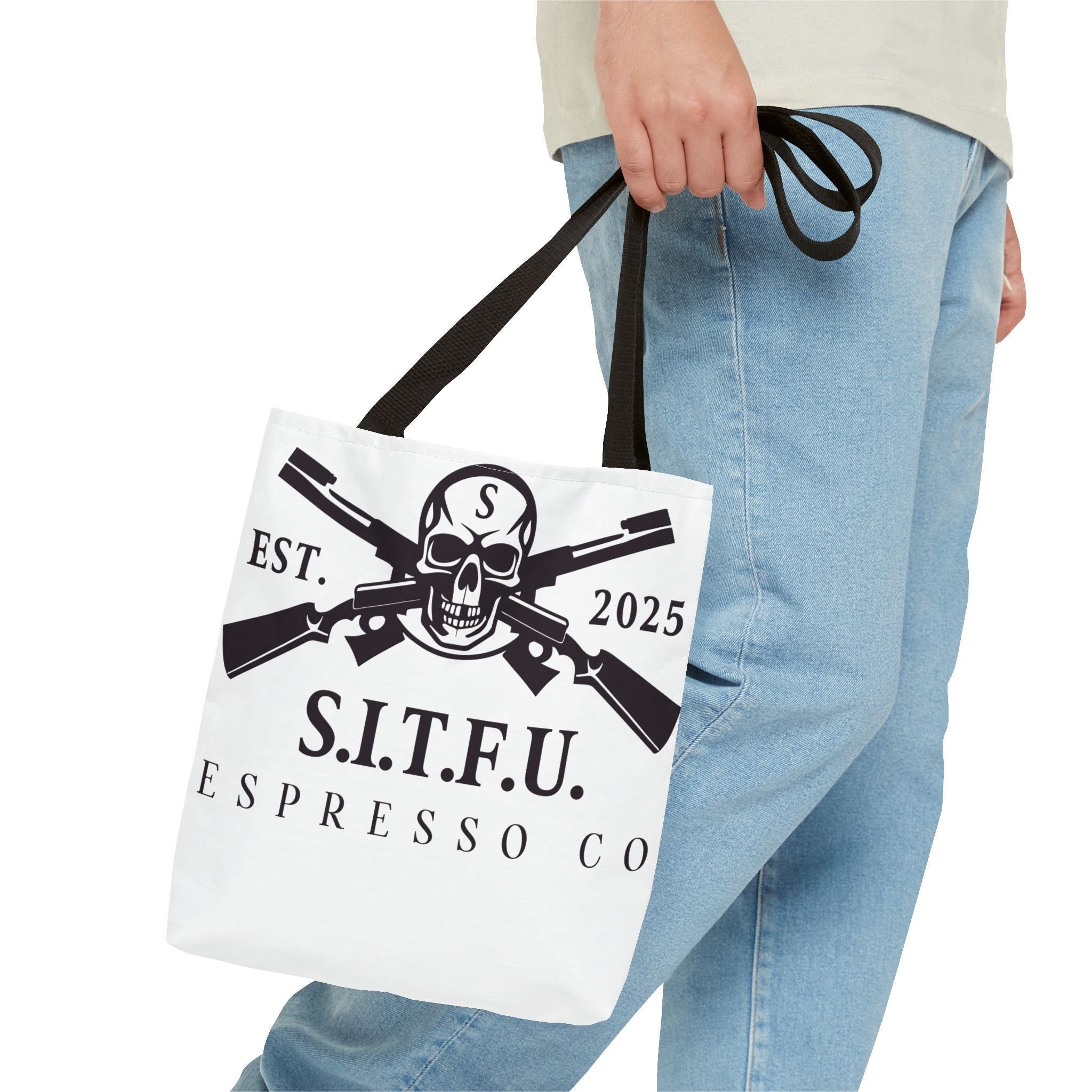 S.I.T.F.U. Espresso Graphic Tote Bag - S.I.T.F.U. Espresso Co