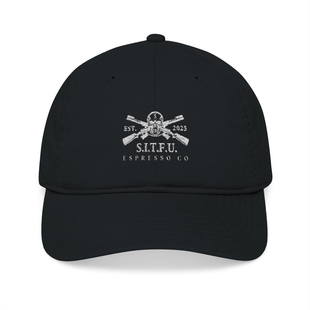 S.I.T.F.U.  Embroidered Baseball Cap Unisex - S.I.T.F.U. Espresso Co