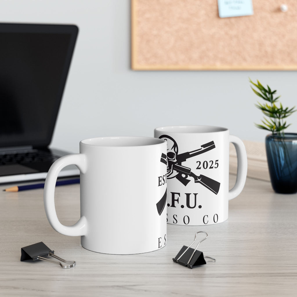 S.I.T.F.U. Skull Mug - S.I.T.F.U. Espresso Co