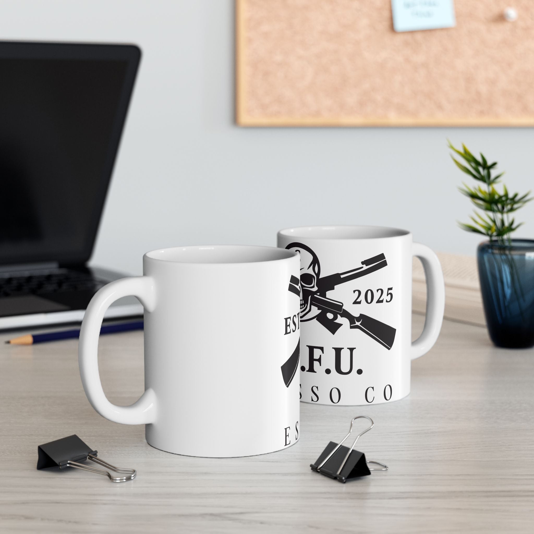 S.I.T.F.U. Skull Mug - S.I.T.F.U. Espresso Co