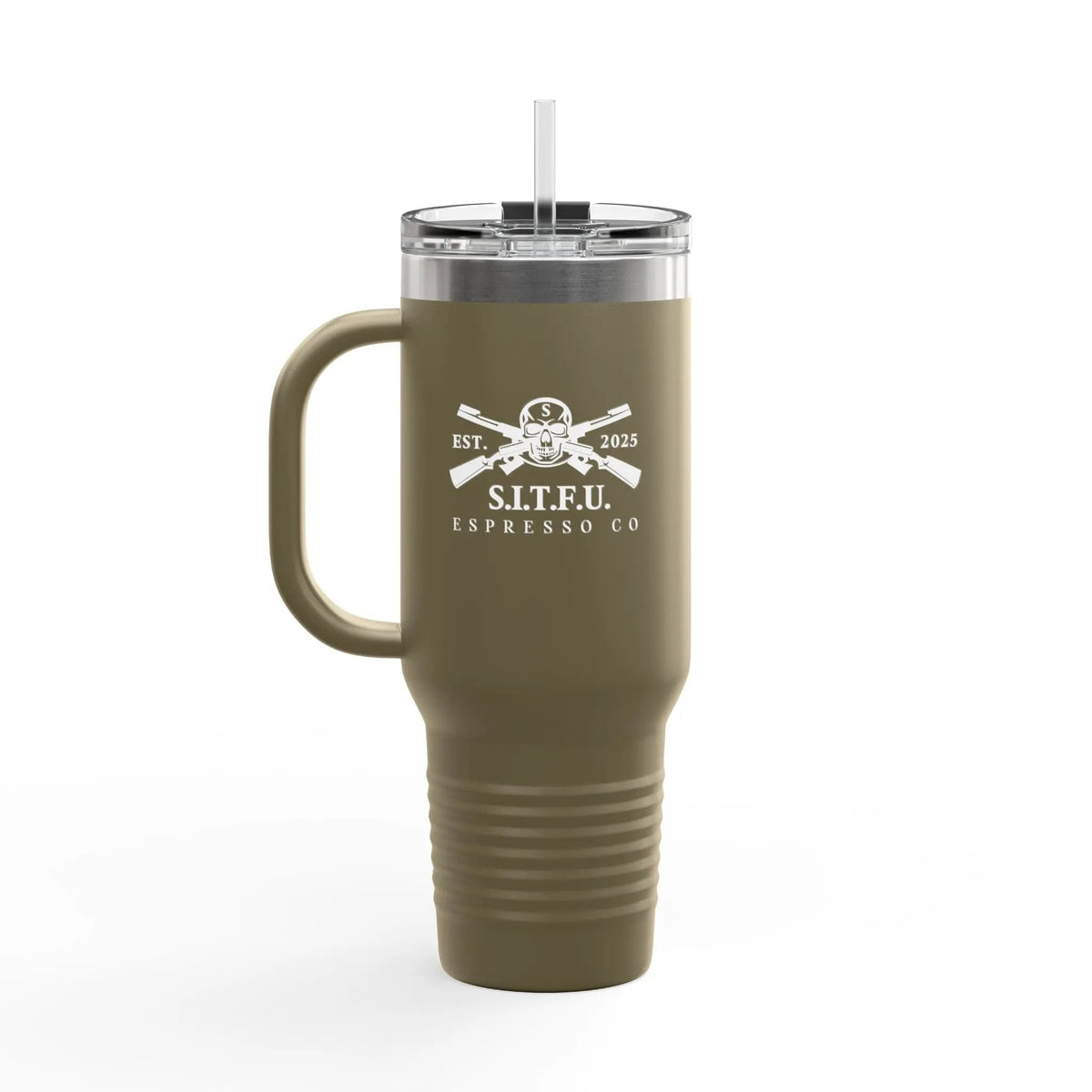 S.I.T.F.U. Red Insulated Travel Mug | 40oz Mug 53