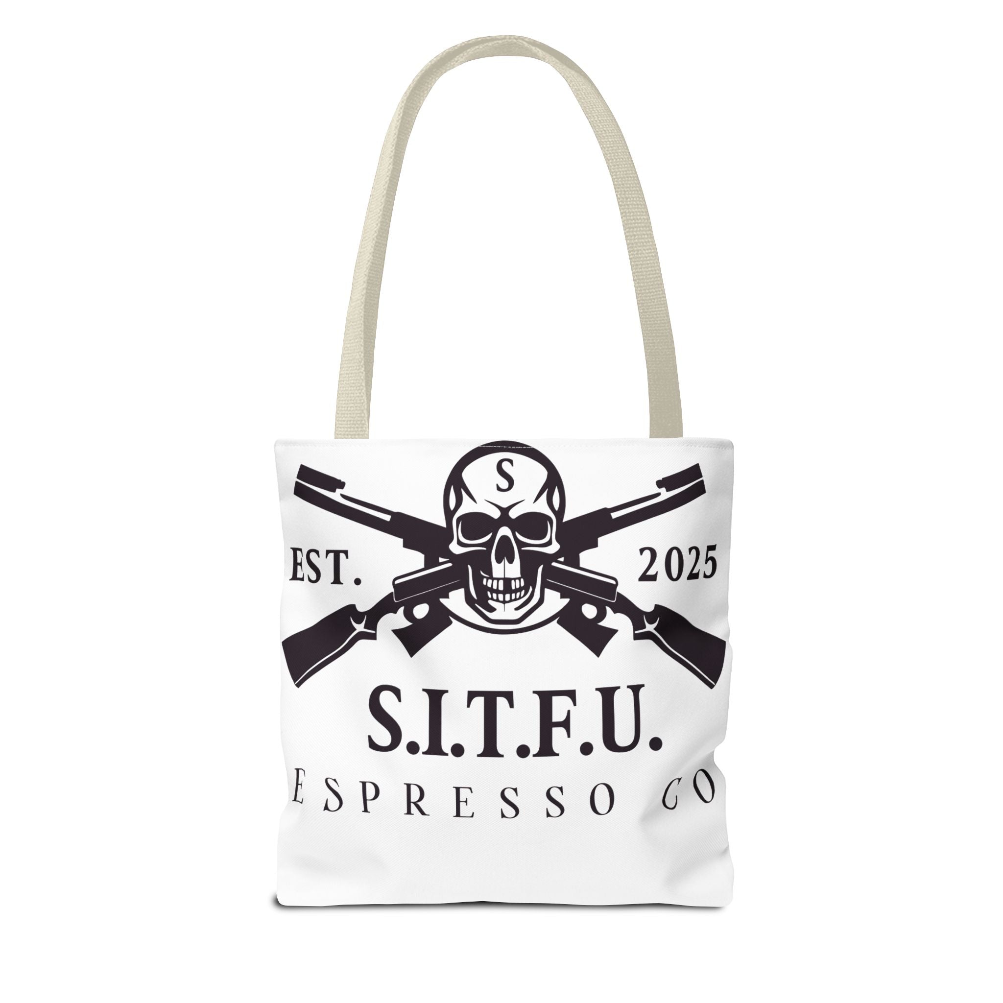 S.I.T.F.U. Espresso Graphic Tote Bag