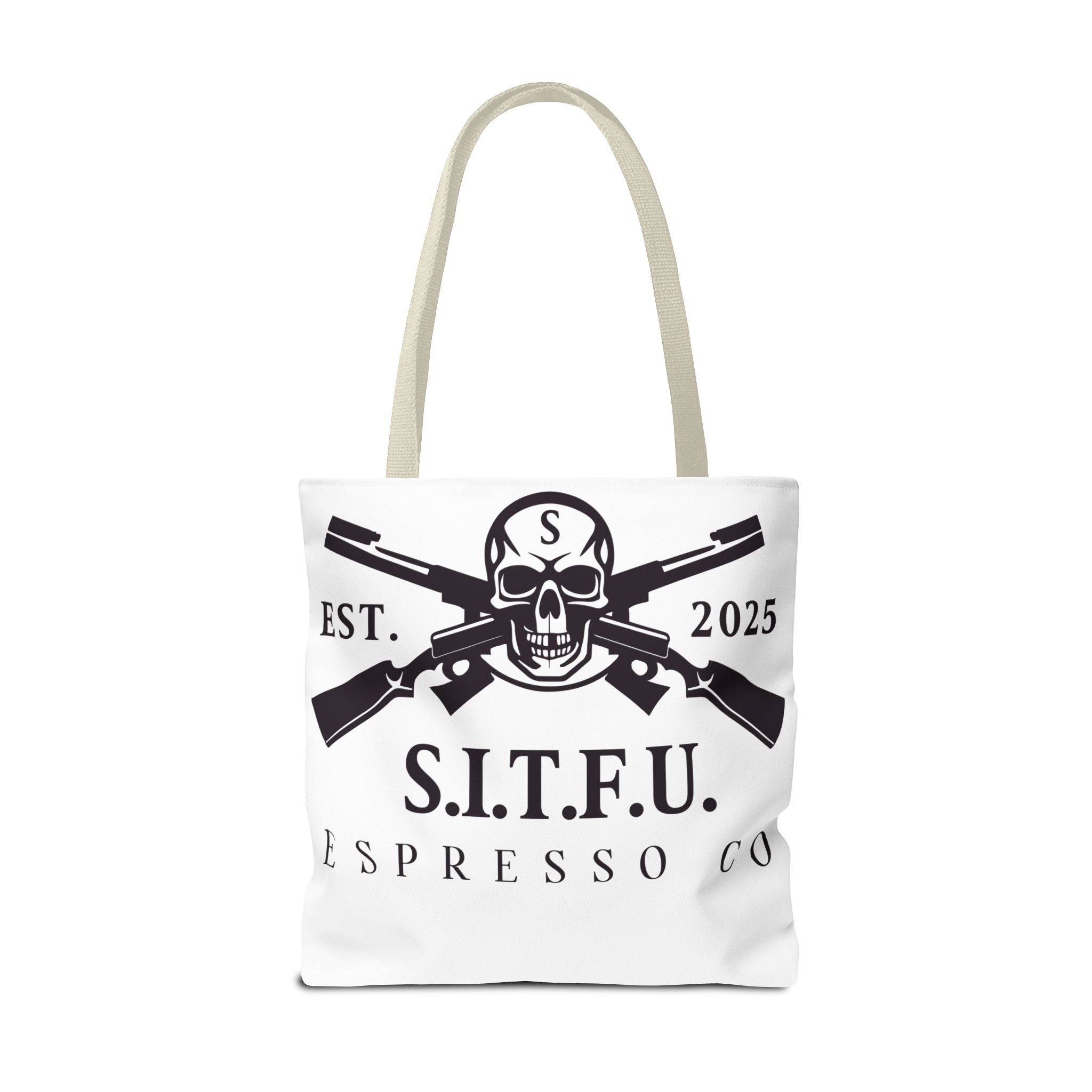 S.I.T.F.U. Espresso Graphic Tote Bag