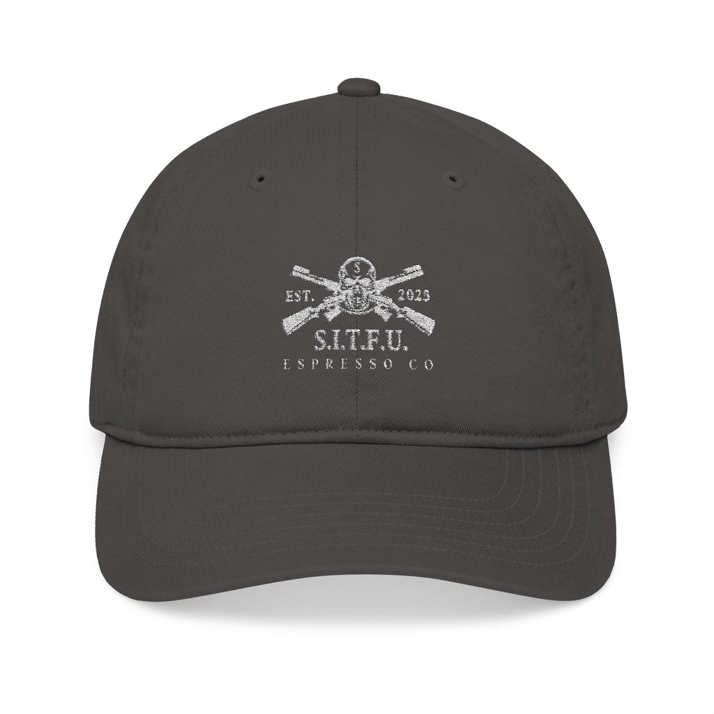 S.I.T.F.U.  Embroidered Baseball Cap Unisex - S.I.T.F.U. Espresso Co