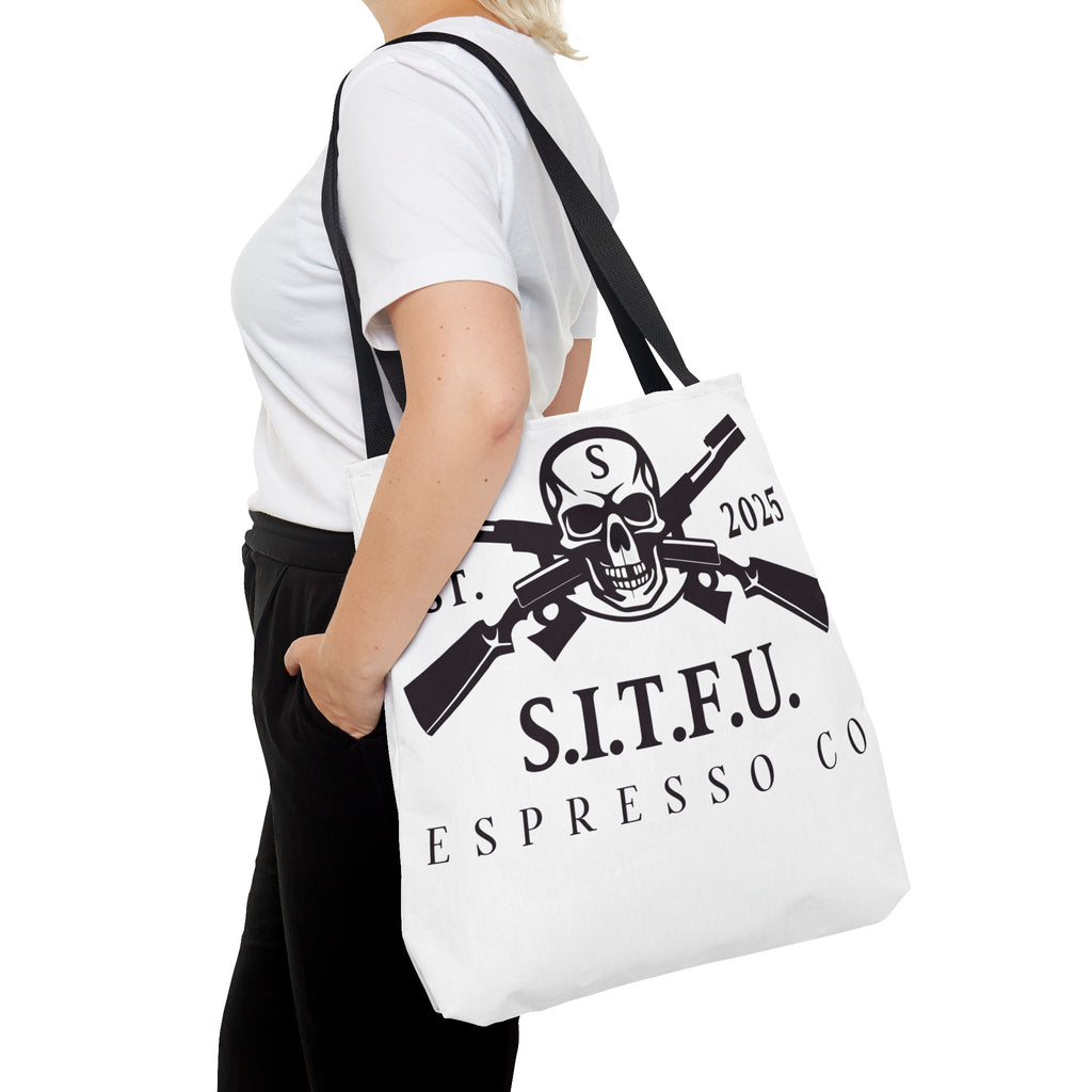 S.I.T.F.U. Espresso Graphic Tote Bag - S.I.T.F.U. Espresso Co