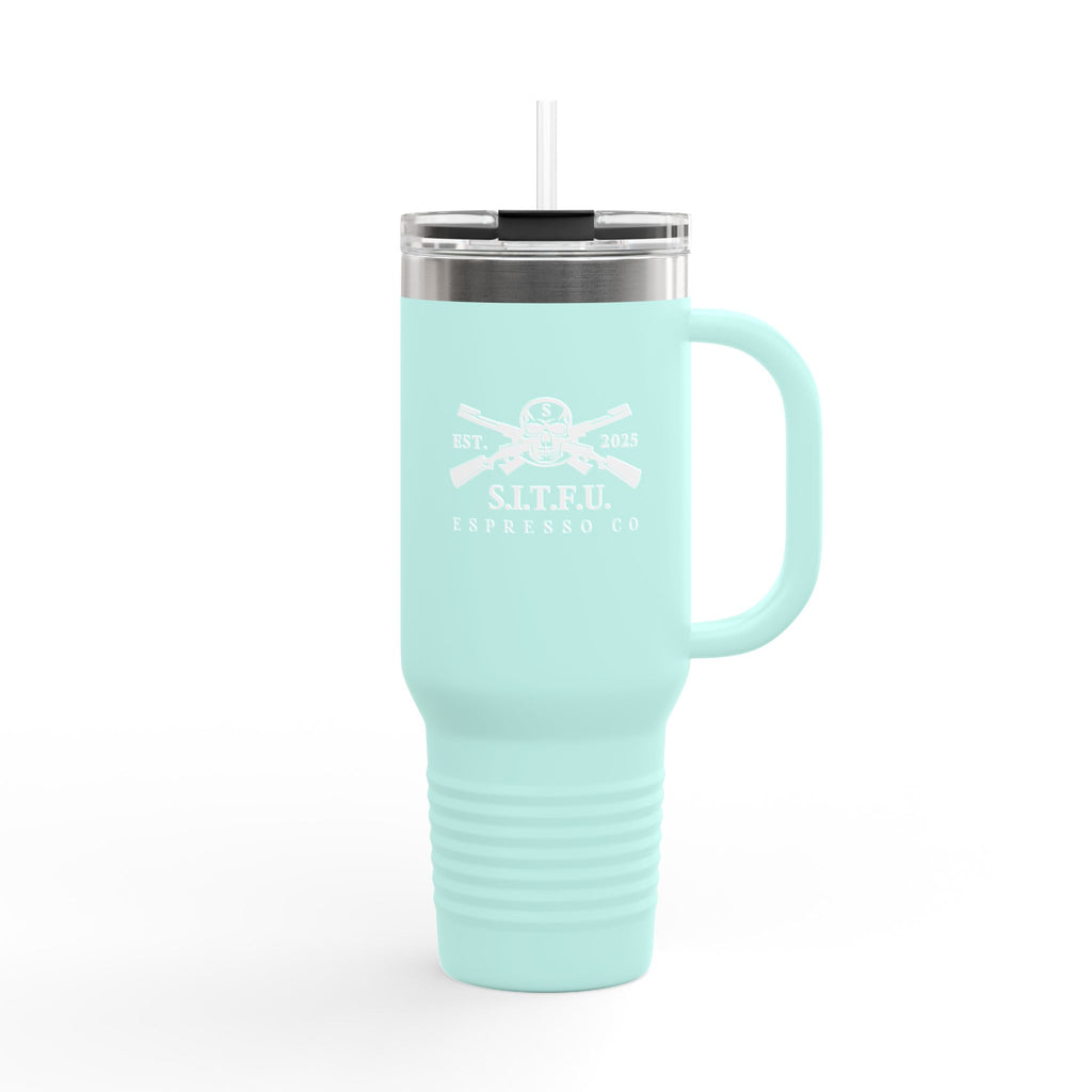 S.I.T.F.U. Red Insulated Travel Mug | 40oz - S.I.T.F.U. Espresso Co