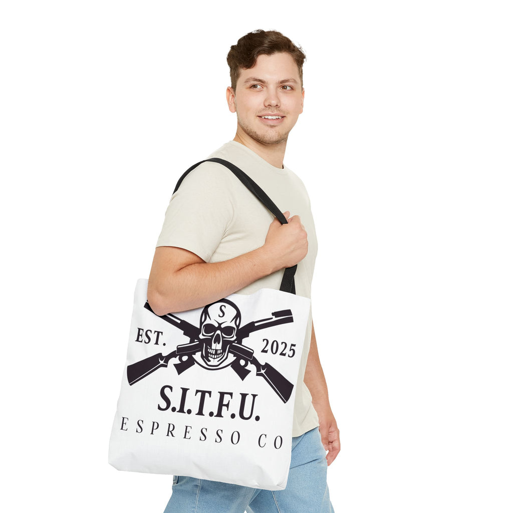 S.I.T.F.U. Espresso Graphic Tote Bag - S.I.T.F.U. Espresso Co