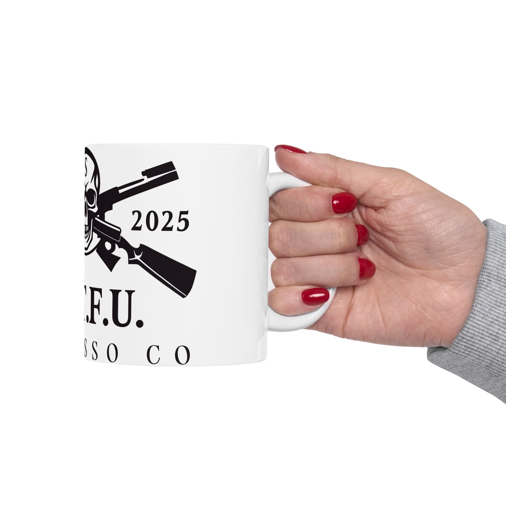 S.I.T.F.U. Skull Mug - S.I.T.F.U. Espresso Co
