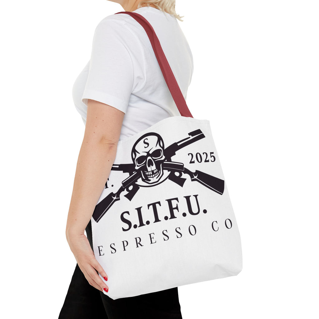 S.I.T.F.U. Espresso Graphic Tote Bag - S.I.T.F.U. Espresso Co