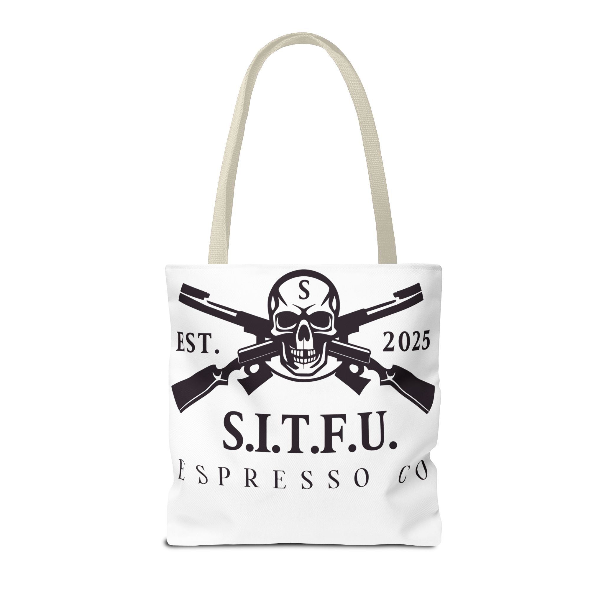 S.I.T.F.U. Espresso Graphic Tote Bag