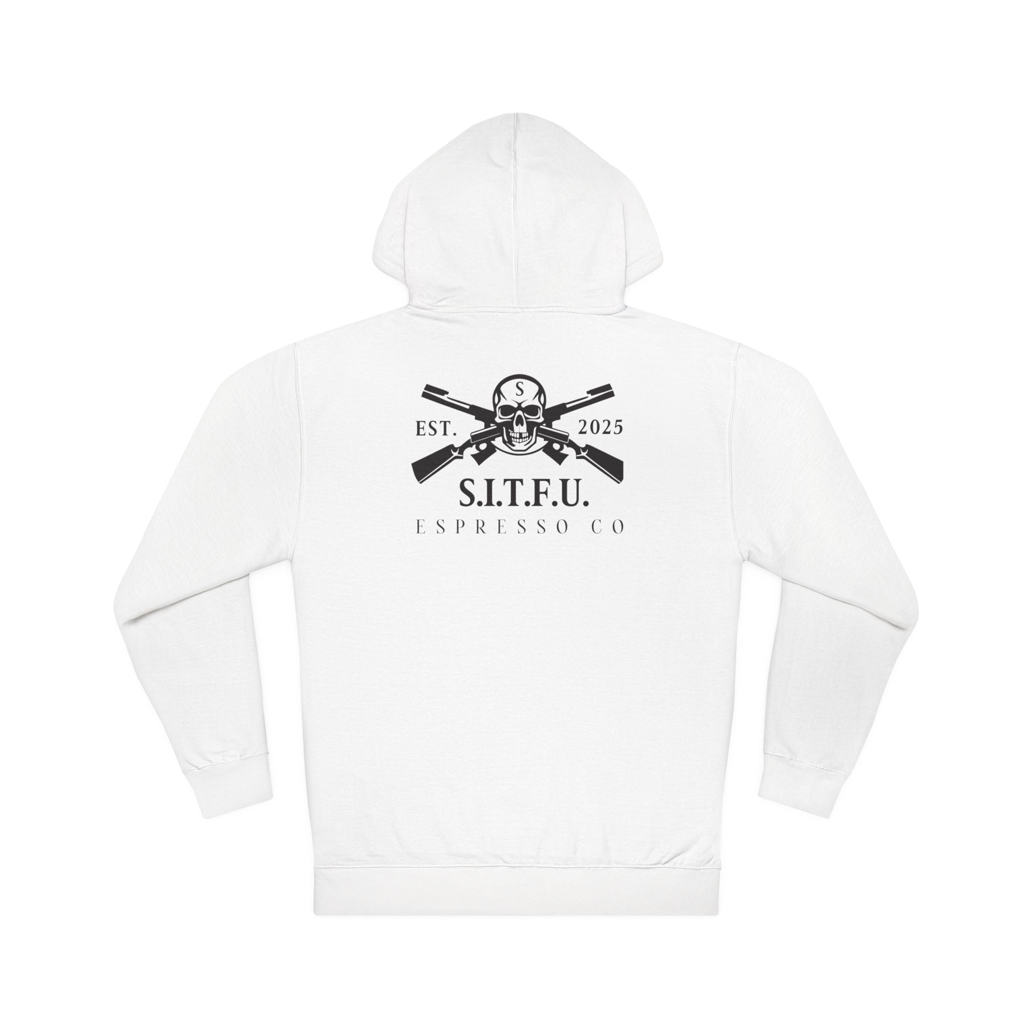SITFU Unisex Hooded Sweatshirt - Casual Streetwear for Coffee Lovers - S.I.T.F.U. Espresso Co