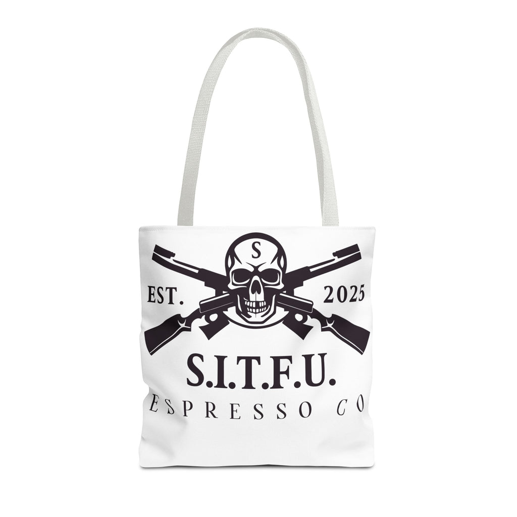 S.I.T.F.U. Espresso Graphic Tote Bag - S.I.T.F.U. Espresso Co