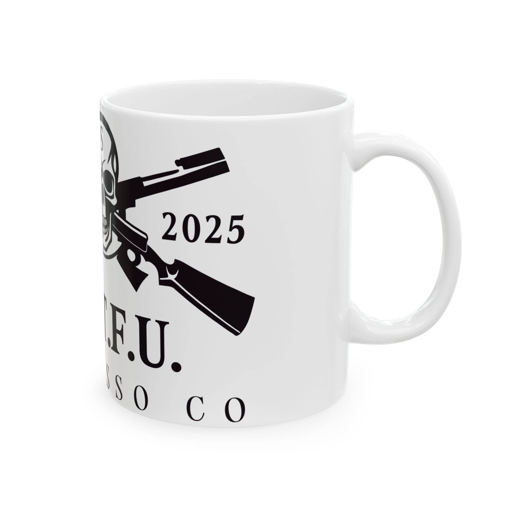S.I.T.F.U. Skull Mug - S.I.T.F.U. Espresso Co