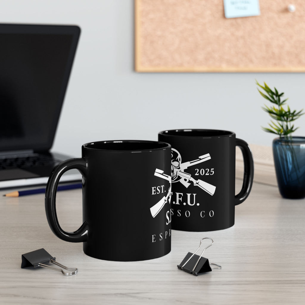 S.I.T.F.U. Espresso Mug - Black Coffee Cup,  11oz, 15oz - S.I.T.F.U. Espresso Co
