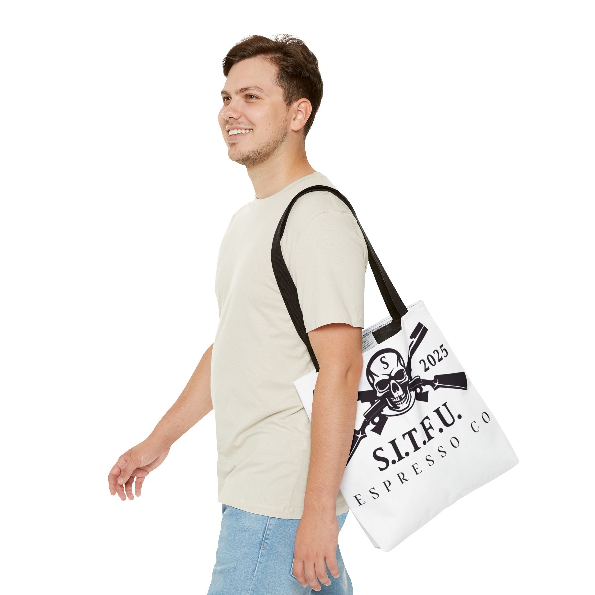 S.I.T.F.U. Espresso Graphic Tote Bag - S.I.T.F.U. Espresso Co
