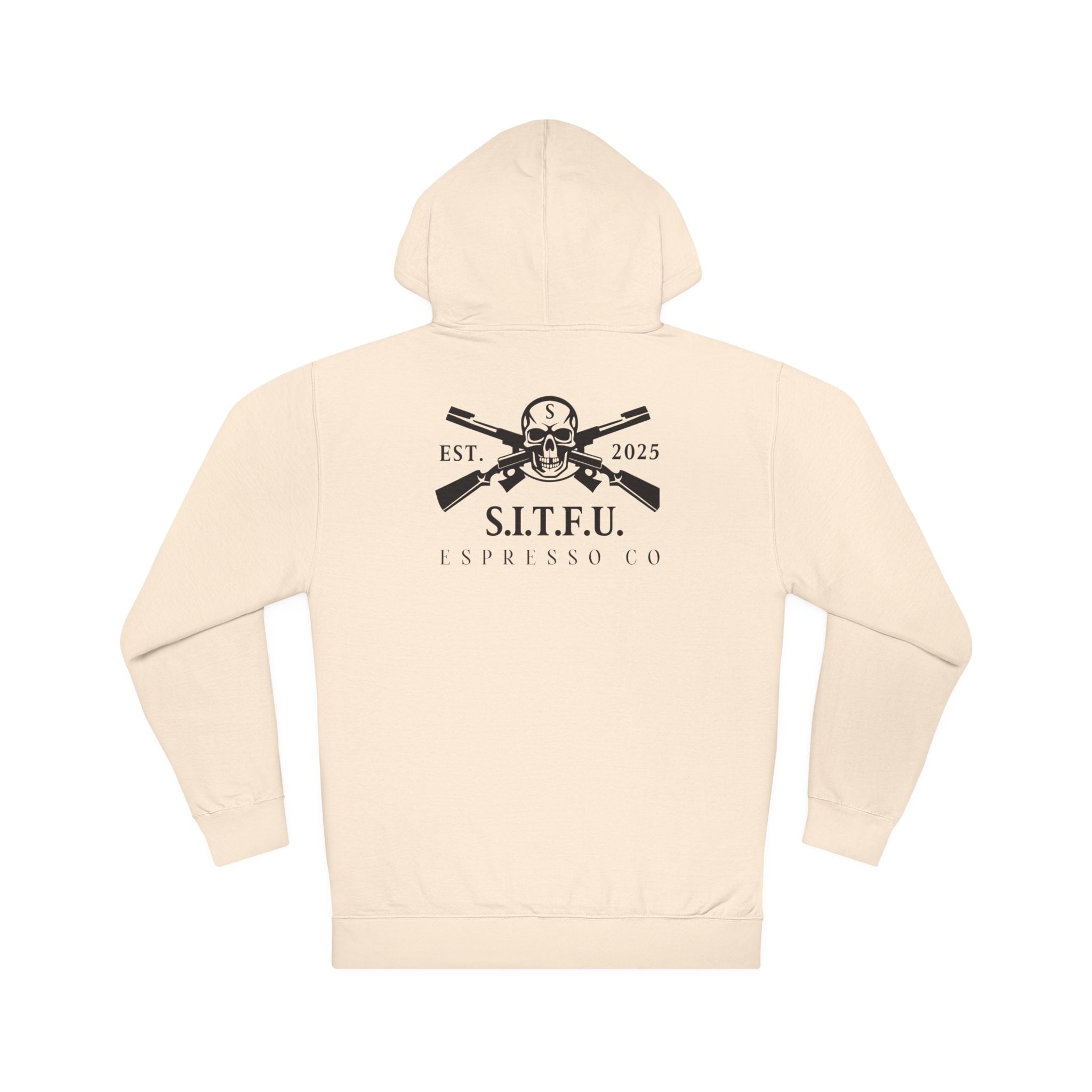 SITFU Unisex Hooded Sweatshirt - Casual Streetwear for Coffee Lovers - S.I.T.F.U. Espresso Co
