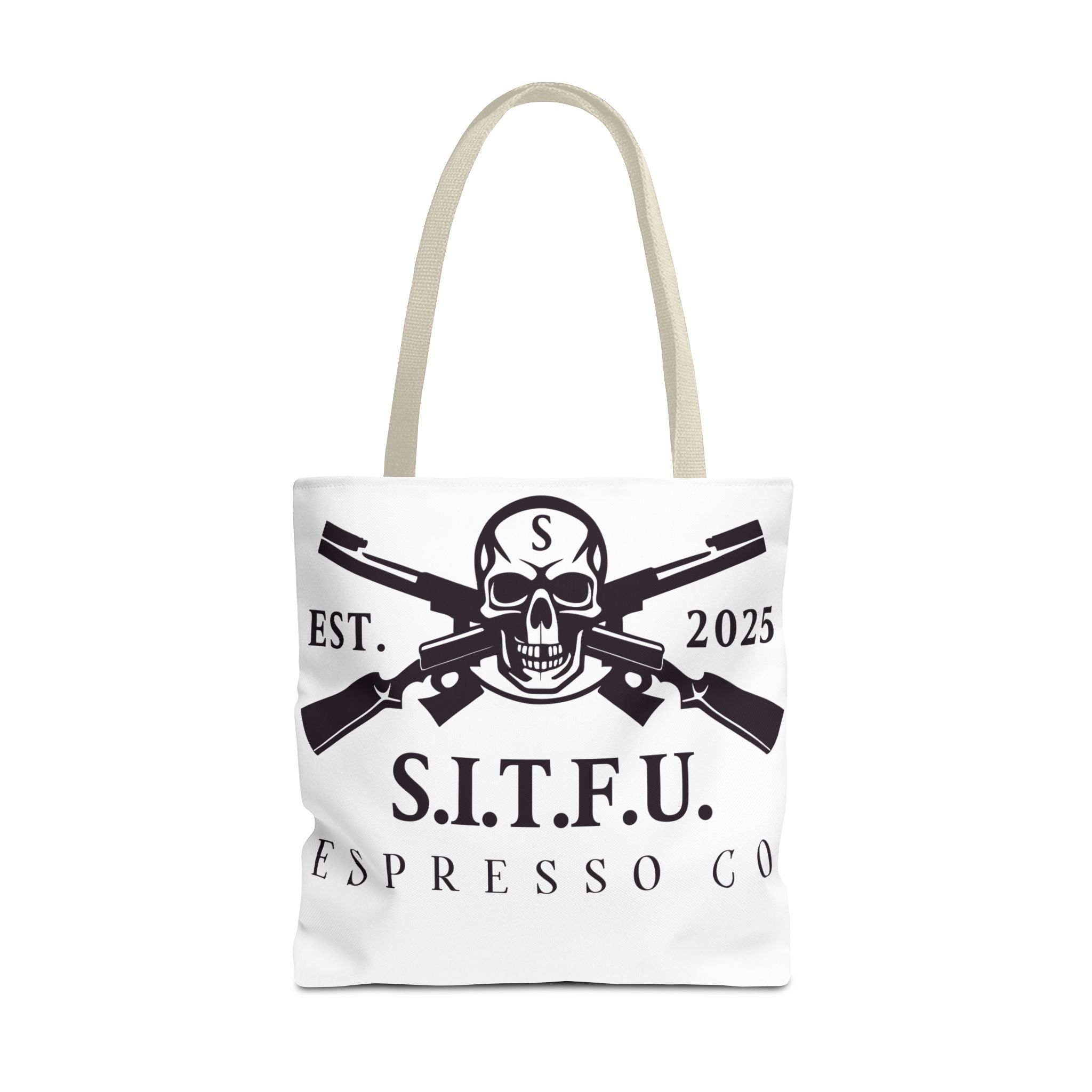 S.I.T.F.U. Espresso Graphic Tote Bag - S.I.T.F.U. Espresso Co