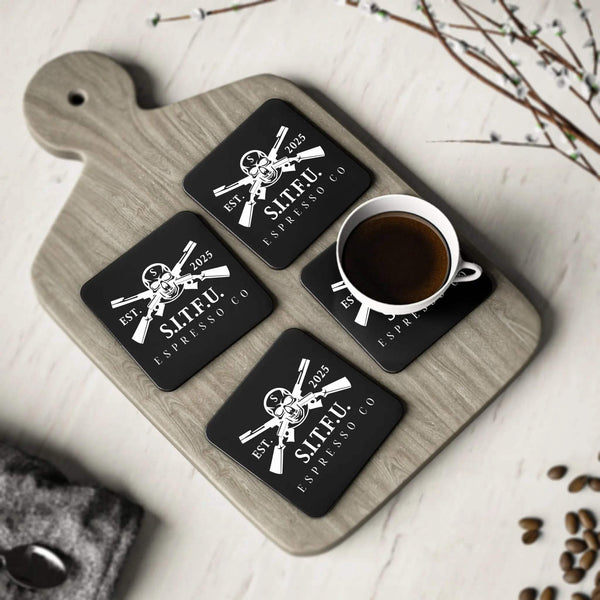 S I T F U Espresso Co Coasters Home Decor 7