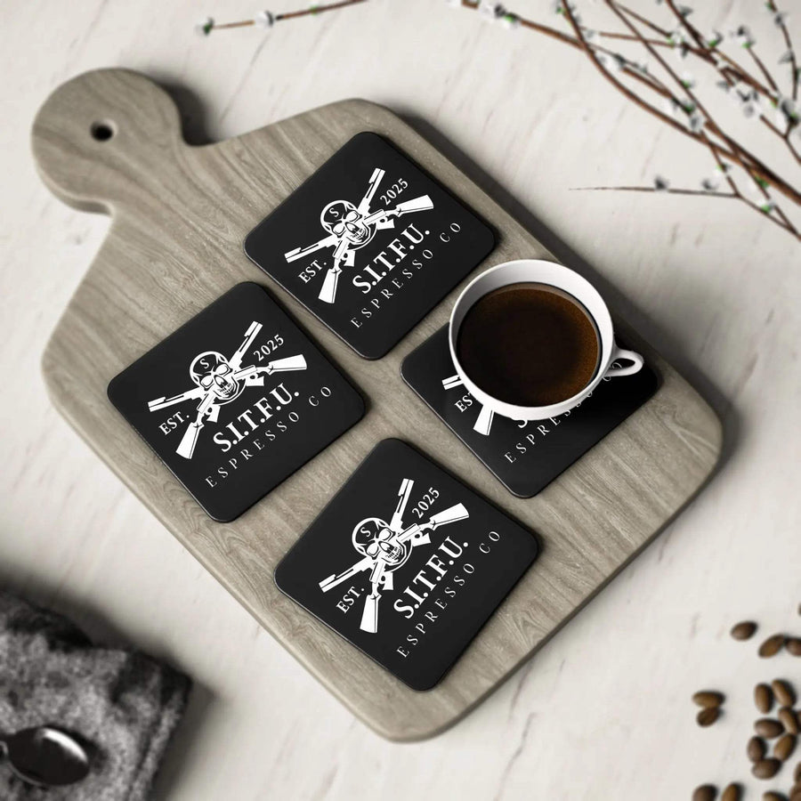 S I T F U Espresso Co Coasters Home Decor 7