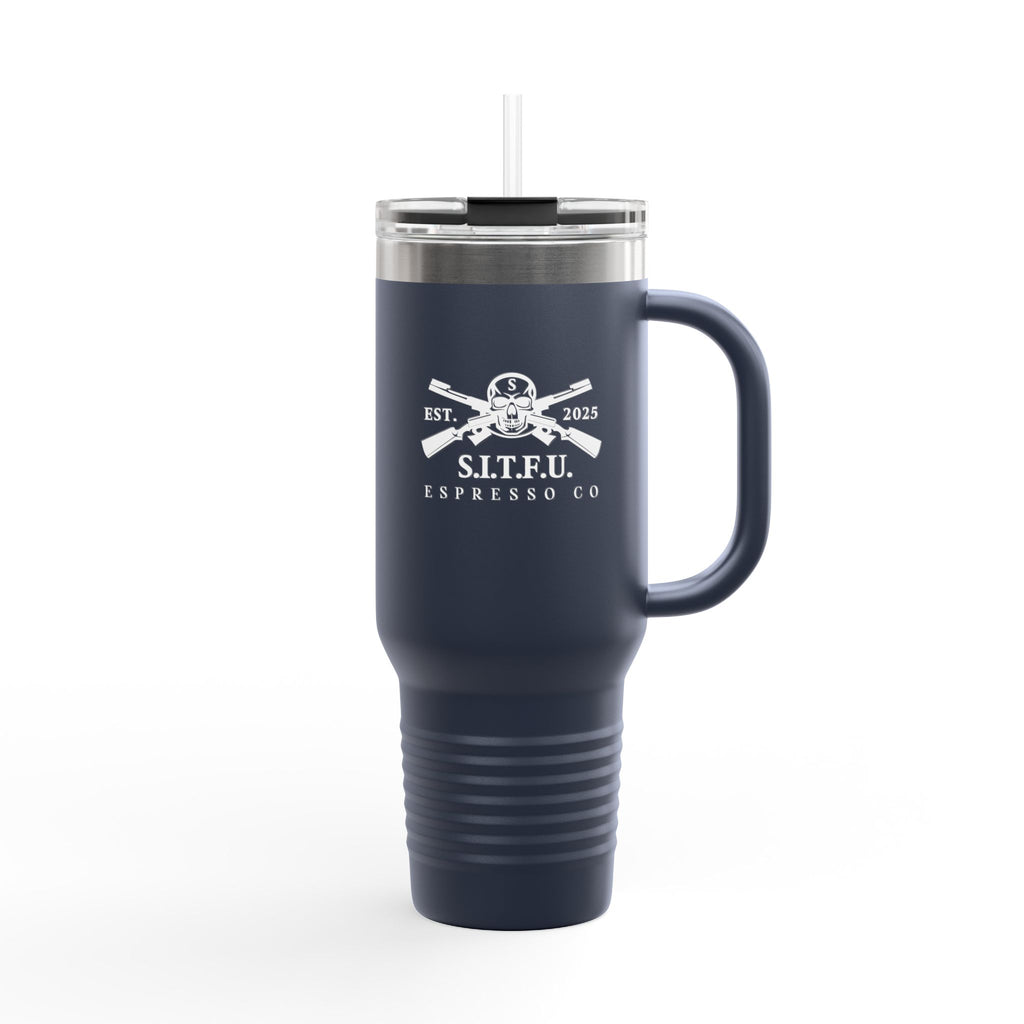 S.I.T.F.U. Red Insulated Travel Mug | 40oz - S.I.T.F.U. Espresso Co