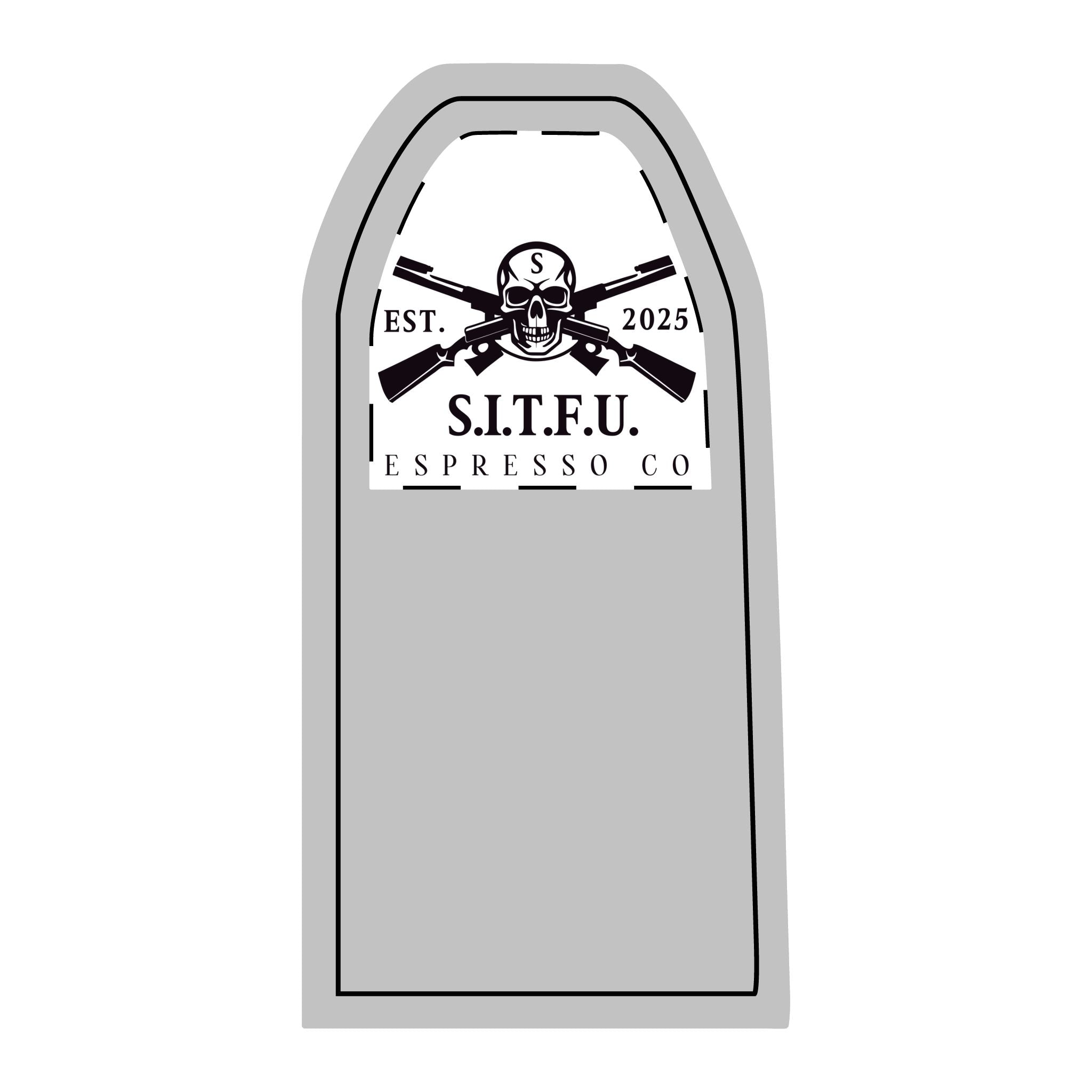 Edgy S.I.T.F.U. Lover Sling Bag - S.I.T.F.U. Espresso Co