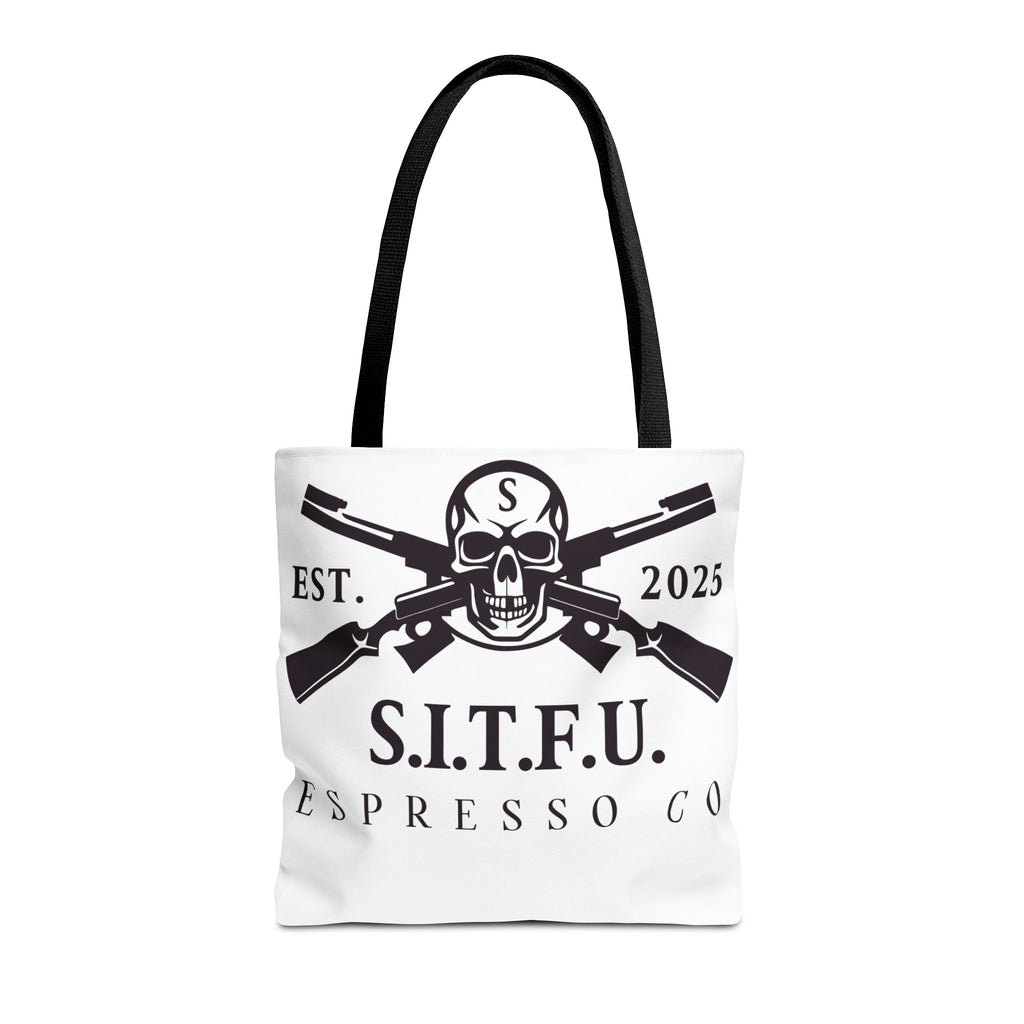 S.I.T.F.U. Espresso Graphic Tote Bag - S.I.T.F.U. Espresso Co