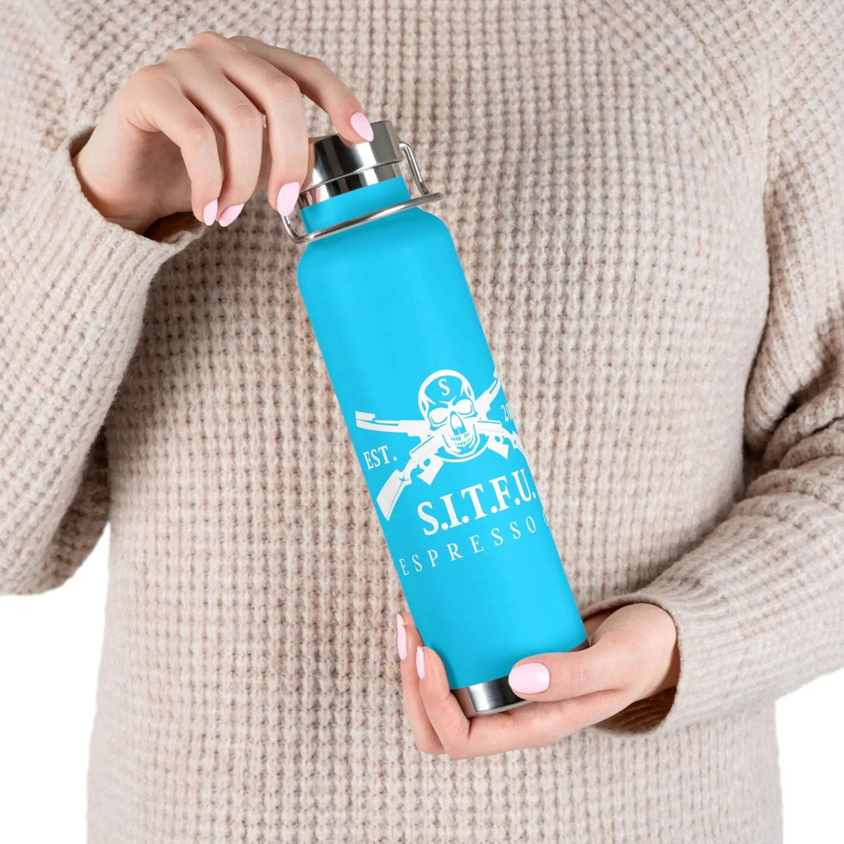 S.I.T.F.U. Copper Insulated Stainless Steel Hot Thermos Mug 42