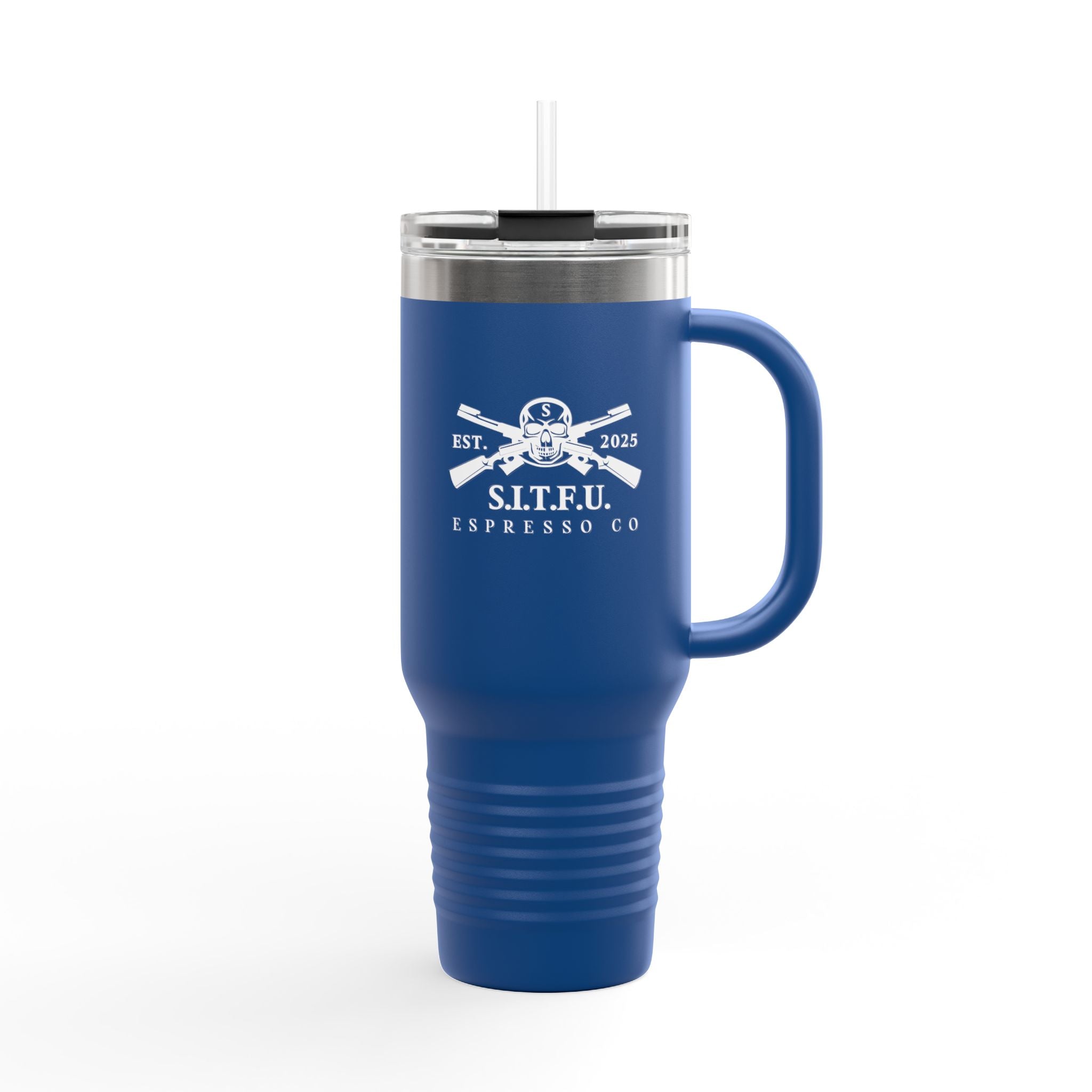 S.I.T.F.U. Red Insulated Travel Mug | 40oz - S.I.T.F.U. Espresso Co