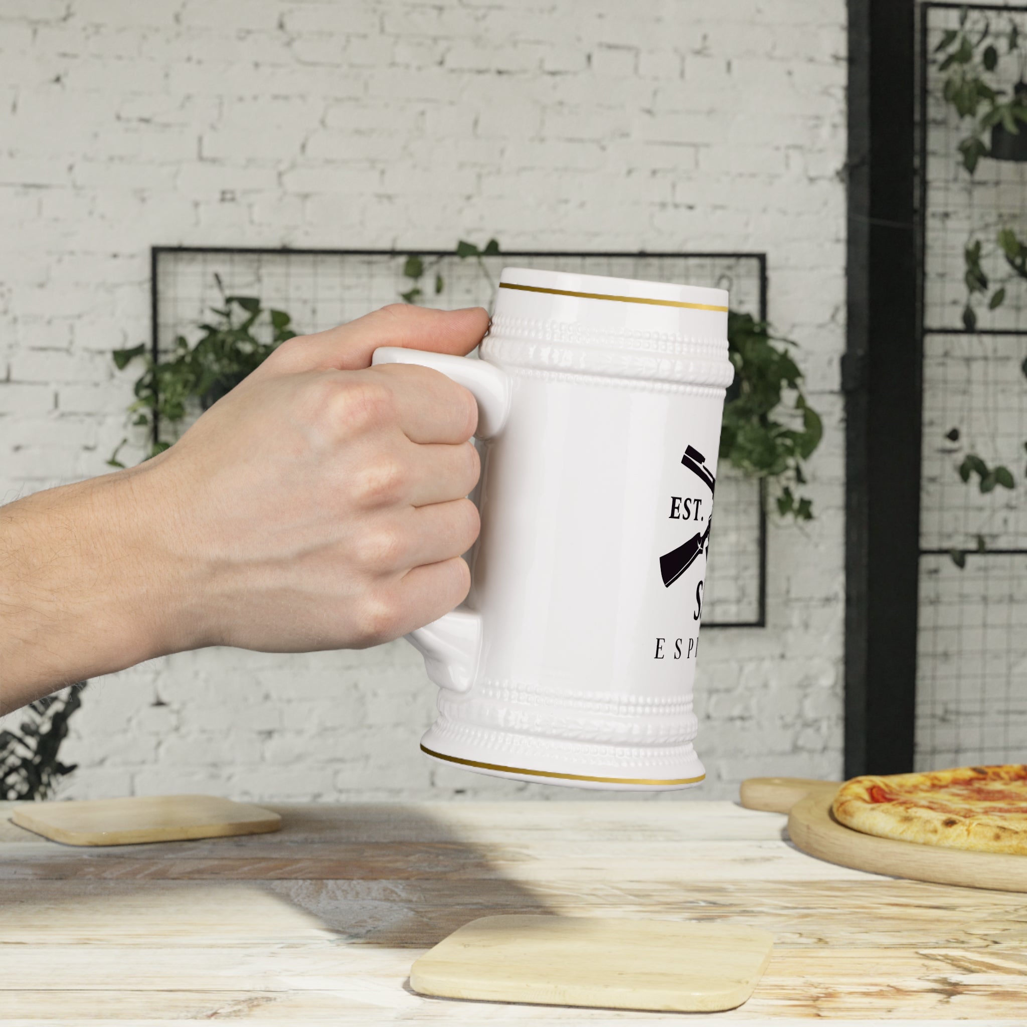 Stein Mug - S I T F U Espresso Edgy Skull Design Mug - S.I.T.F.U. Espresso Co