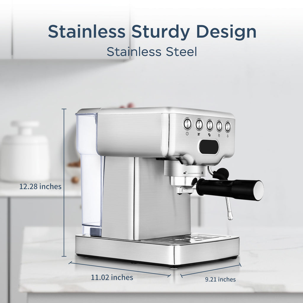 Geek Chef Espresso Machine, With Milk Frother - S.I.T.F.U. Espresso Co