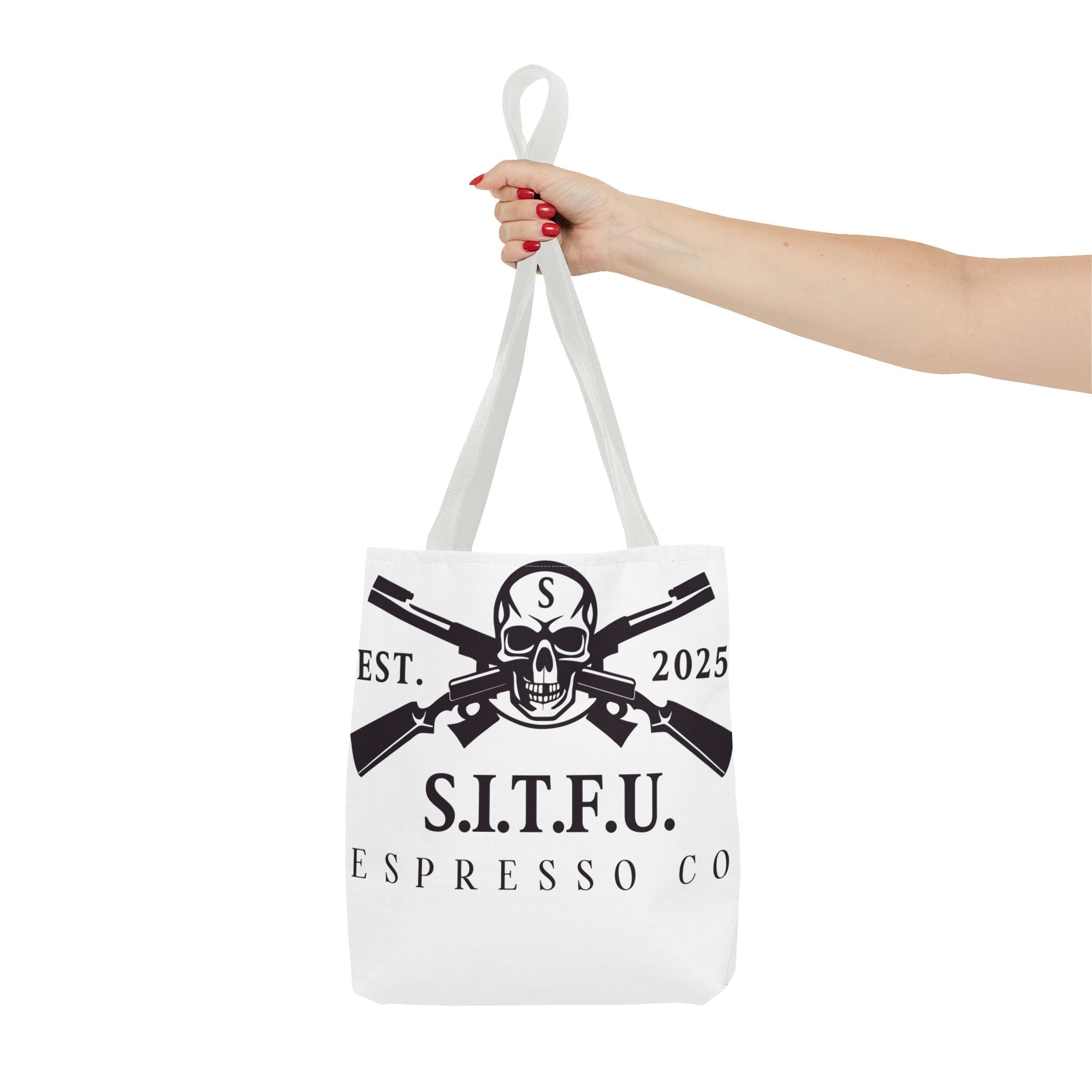 S.I.T.F.U. Espresso Graphic Tote Bag