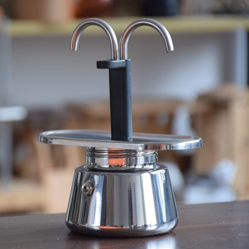 Stainless Steel Espresso Moka Pot - S.I.T.F.U. Espresso Co