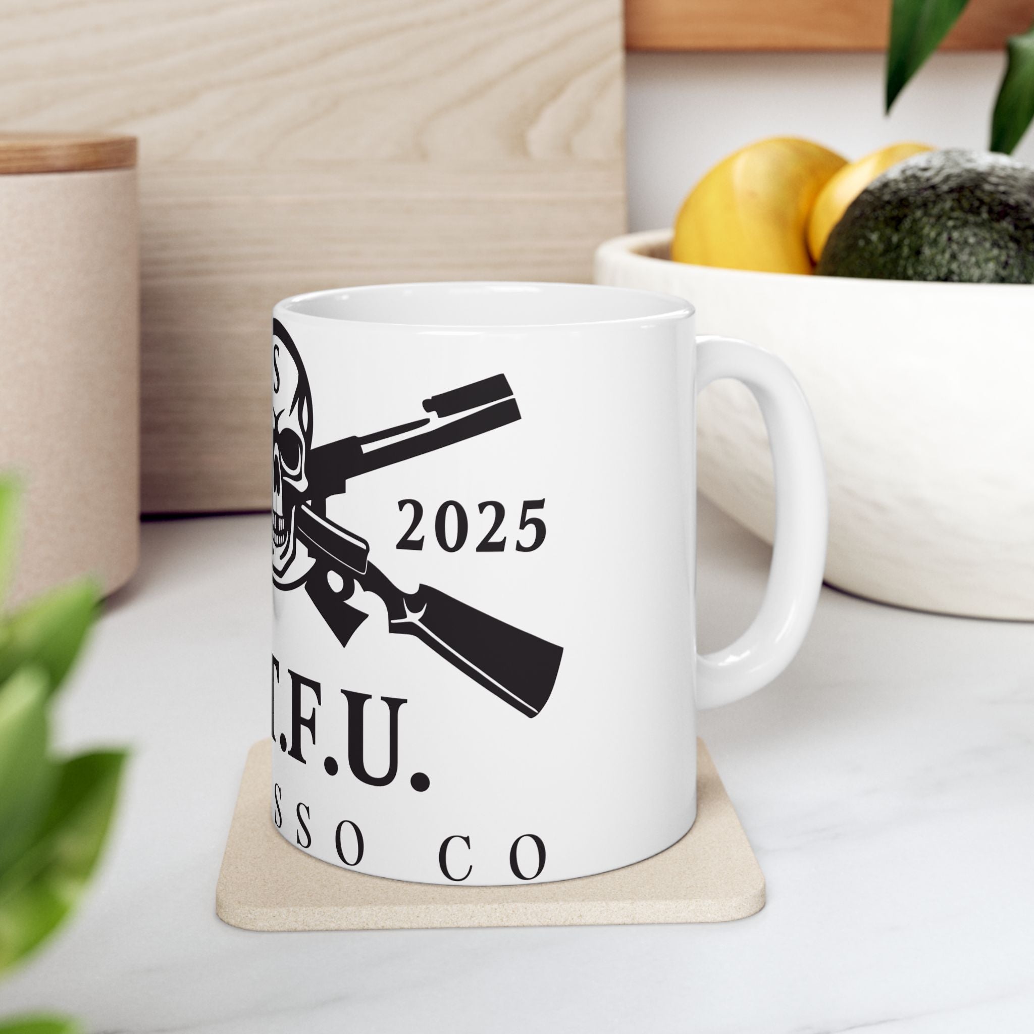 S.I.T.F.U. Skull Mug - S.I.T.F.U. Espresso Co
