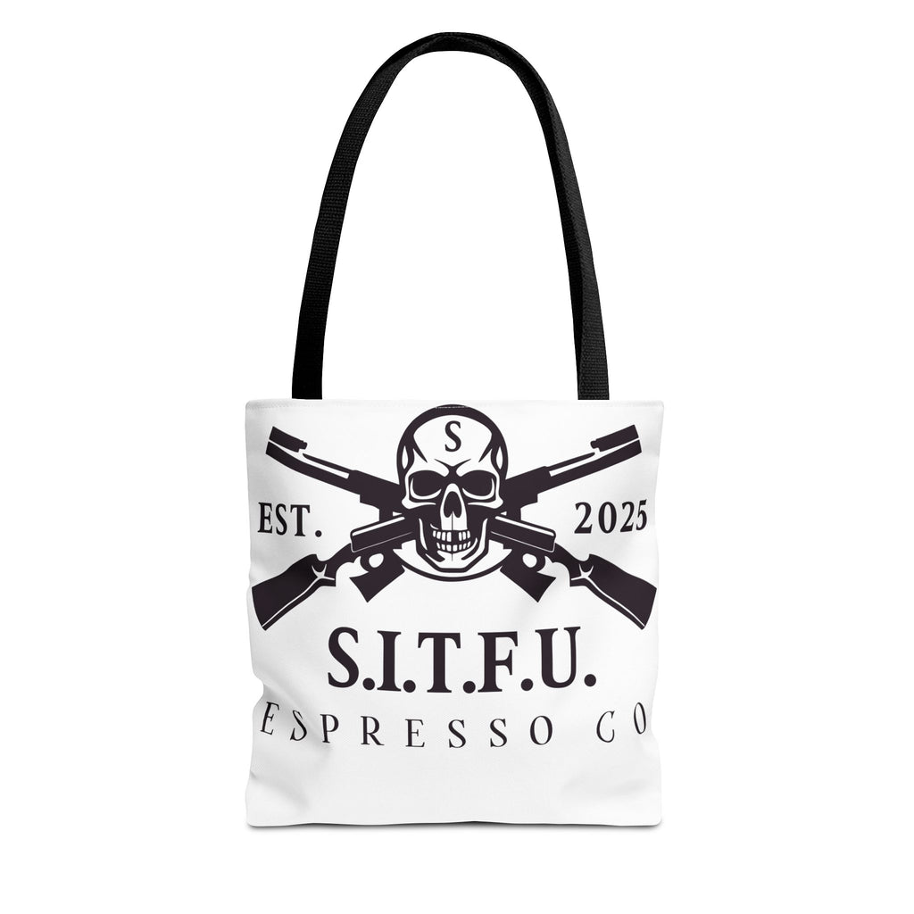 S.I.T.F.U. Espresso Graphic Tote Bag - S.I.T.F.U. Espresso Co