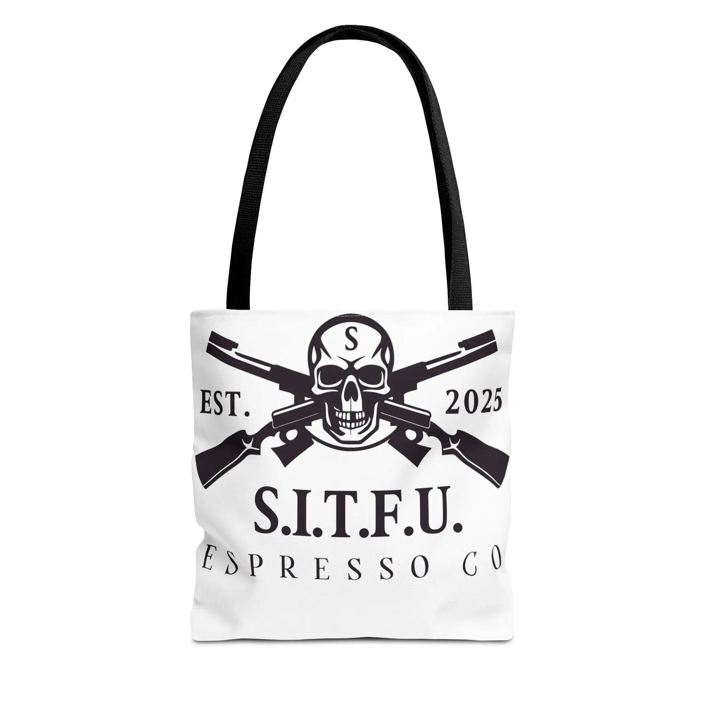 S.I.T.F.U. Espresso Graphic Tote Bag Bags 19