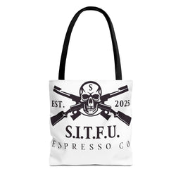 S.I.T.F.U. Espresso Graphic Tote Bag Bags 19