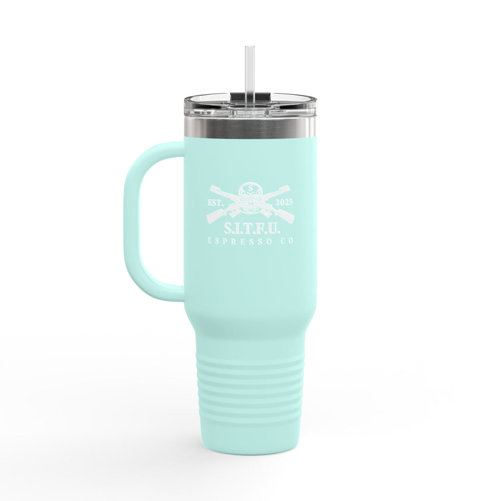S.I.T.F.U. Red Insulated Travel Mug | 40oz - S.I.T.F.U. Espresso Co