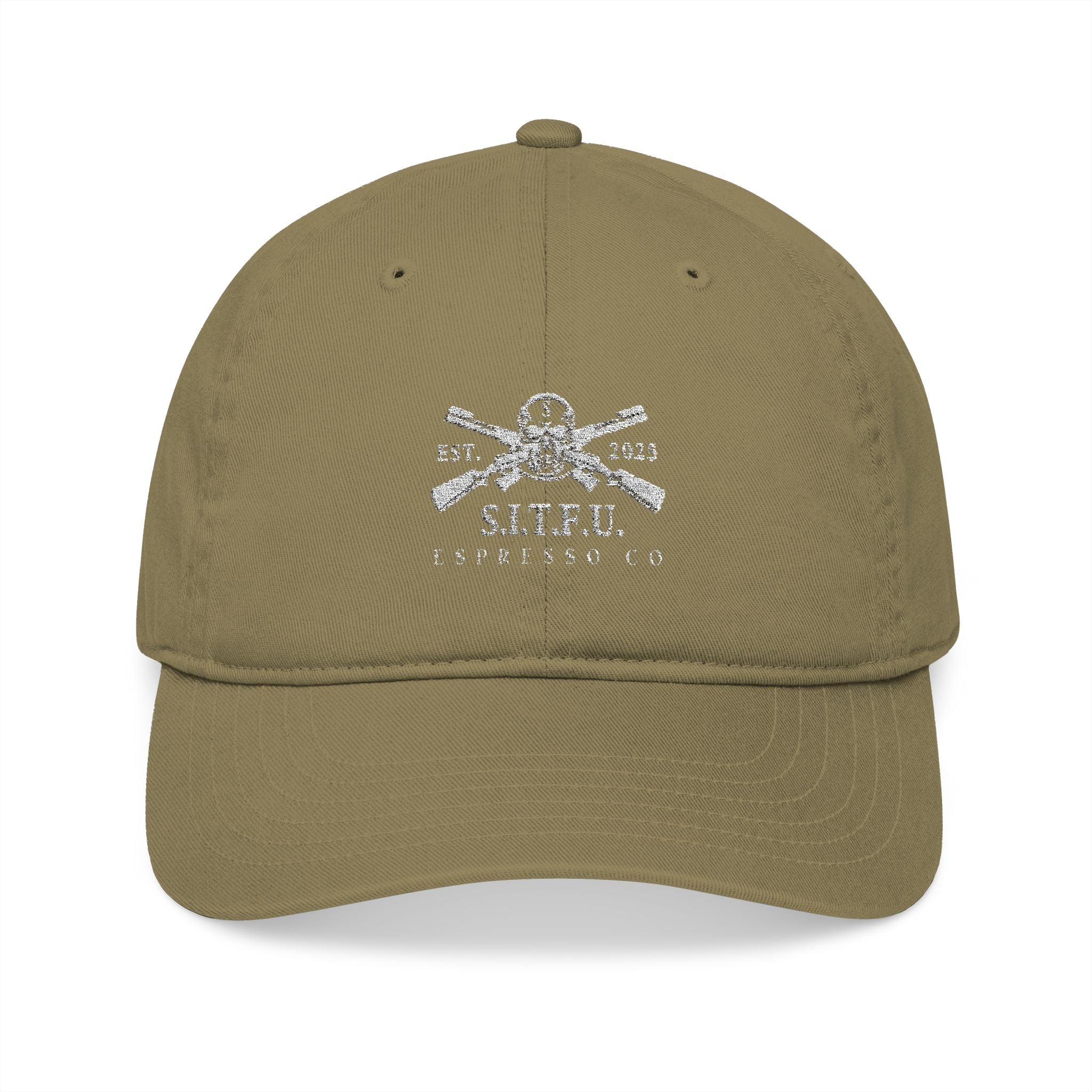 S.I.T.F.U.  Embroidered Baseball Cap Unisex - S.I.T.F.U. Espresso Co