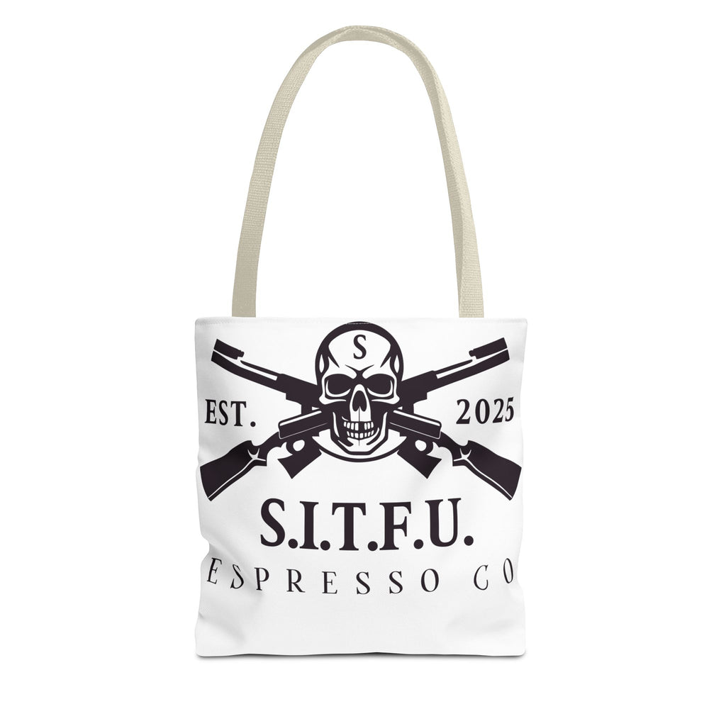S.I.T.F.U. Espresso Graphic Tote Bag - S.I.T.F.U. Espresso Co