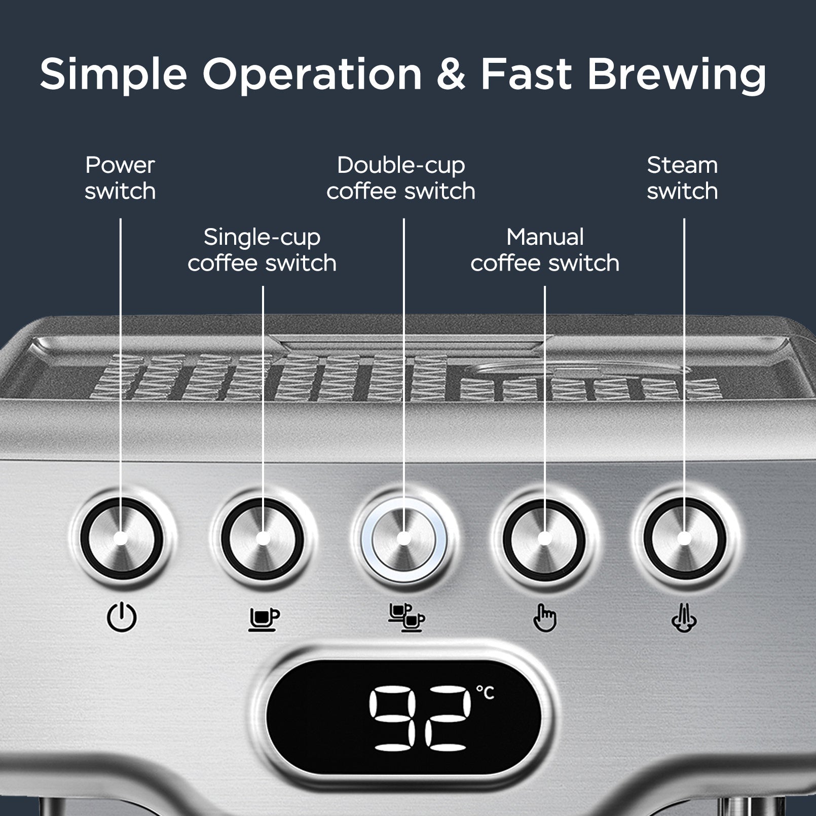 Geek Chef Espresso Machine, With Milk Frother - S.I.T.F.U. Espresso Co